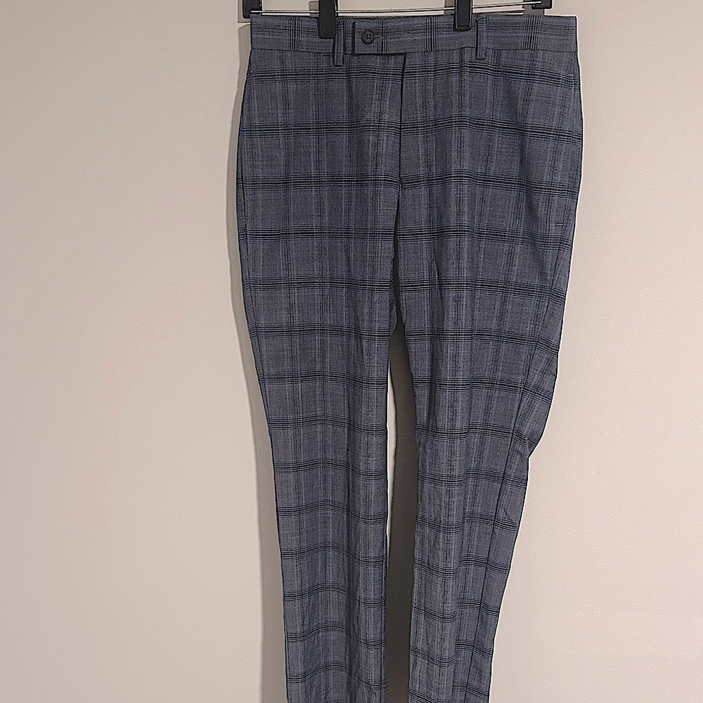 Calvin Klein Wool Plaid Trousers